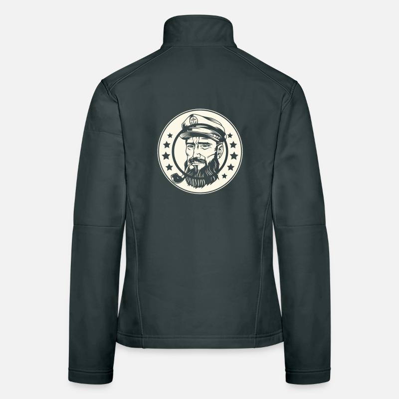 Captain Sailing Sailor Sailboat Women's Softshell Jacket