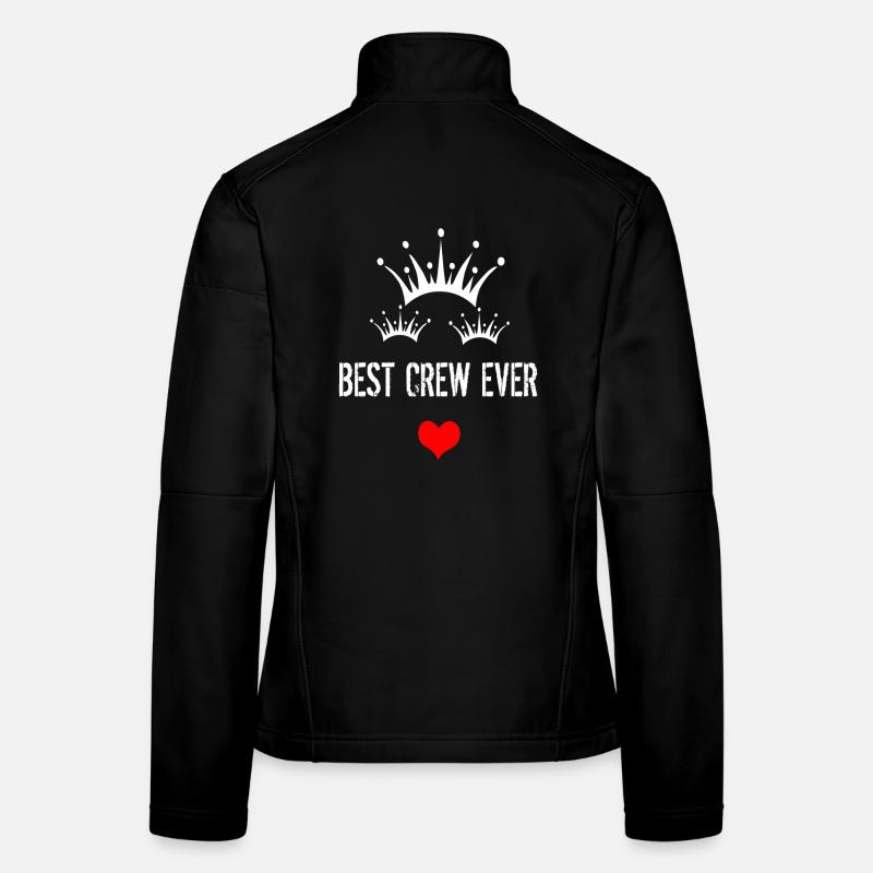 best Crew ever mit Krone und Herz Frauen Softshelljacke