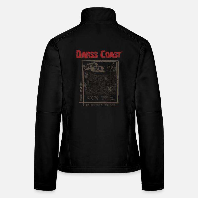 Darss Coast - Dein Statement für den Darß - Frauen Softshelljacke - Schwarz