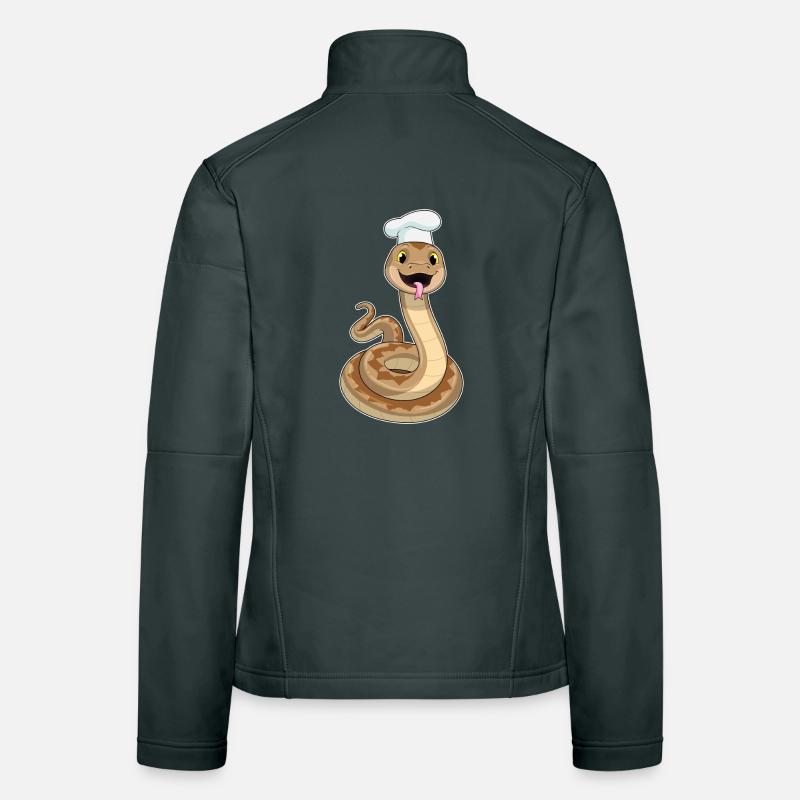 Faites la queue en tant que chef avec un chapeau de chef Veste en tissu softshell Femme
