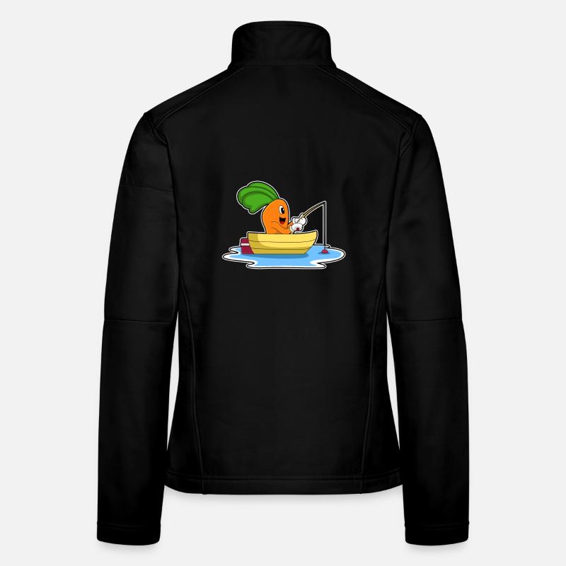 Pêche à la canne à pêche Carrot Angler Veste en tissu softshell Femme