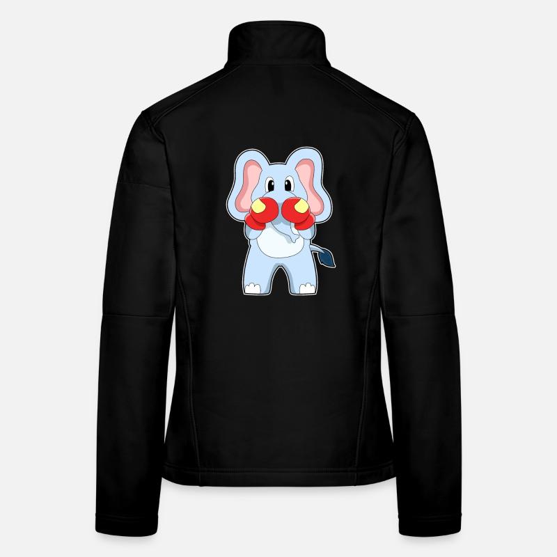 Elefant Boxer Boxhandschuhe Boxen Frauen Softshelljacke