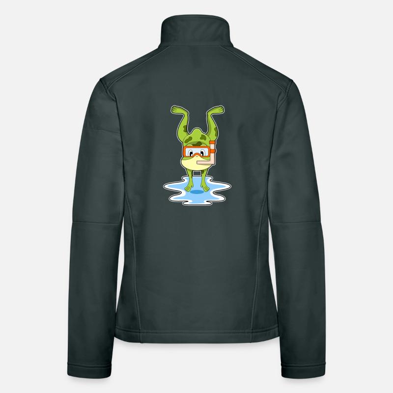 Frog Diver Snorkel Diving Women's Softshell Jacket