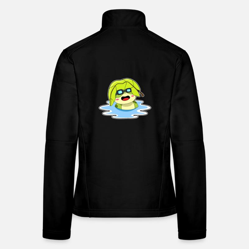 Frosch Sonnenbaden Frauen Softshelljacke
