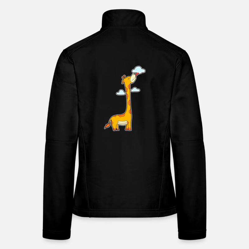 Nuages girafes Veste en tissu softshell Femme