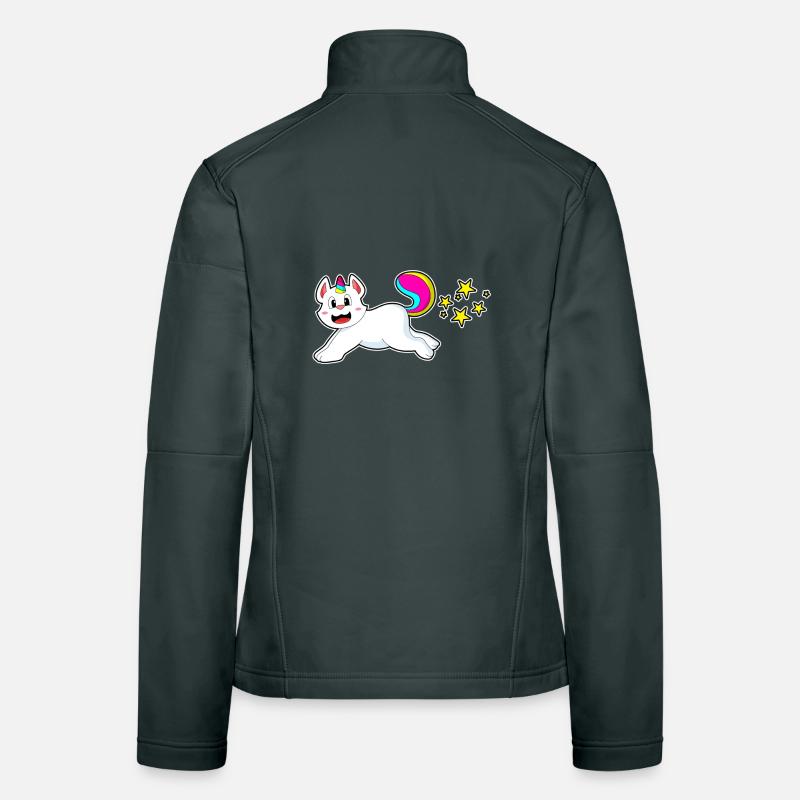 Chat comme licorne Veste en tissu softshell Femme