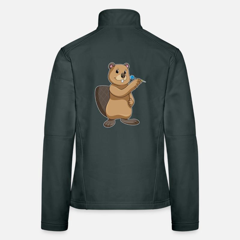 Fléchette de castor Veste en tissu softshell Femme