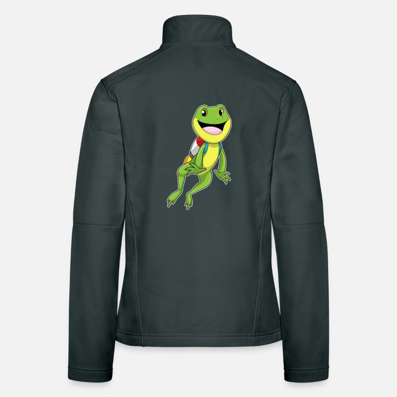 Grenouille avec jetpack Veste en tissu softshell Femme