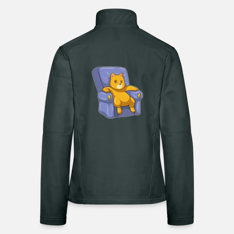Katze Sofa Frauen Softshelljacke