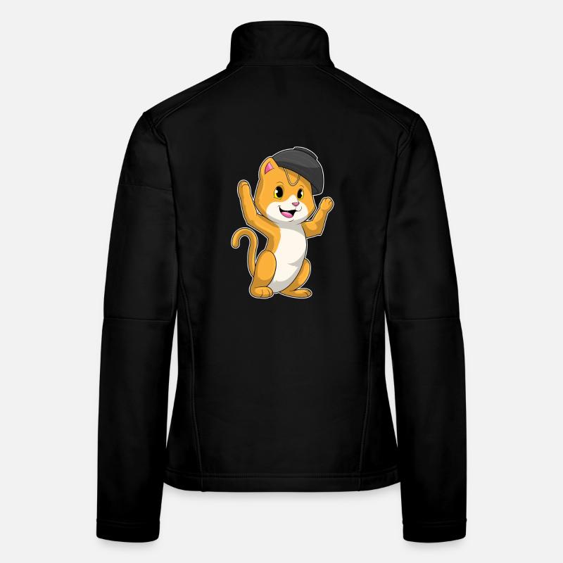 Cuisine de ramen de Chef Chat Veste en tissu softshell Femme