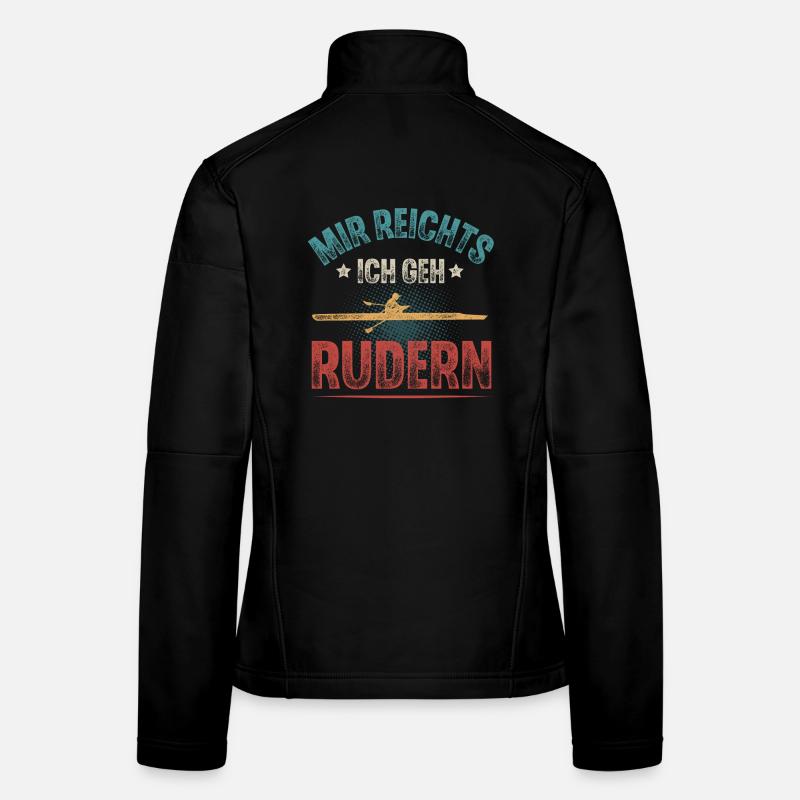 Rudern Ruderer Ruderboot - Frauen Softshelljacke - Schwarz