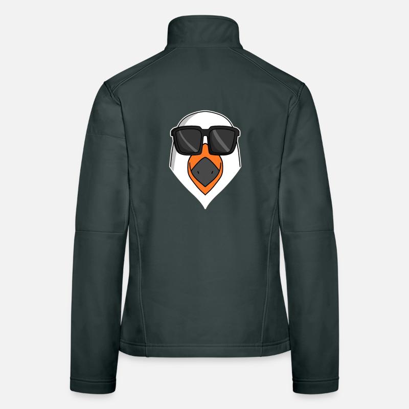 Coole Möwe mit Sonnenbrille Frauen Softshelljacke