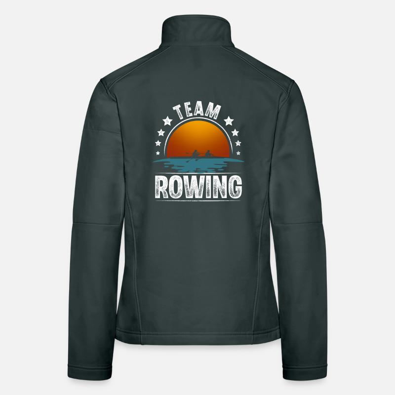 Rowing Rower Rowing Boat Team Women's Softshell Jacket