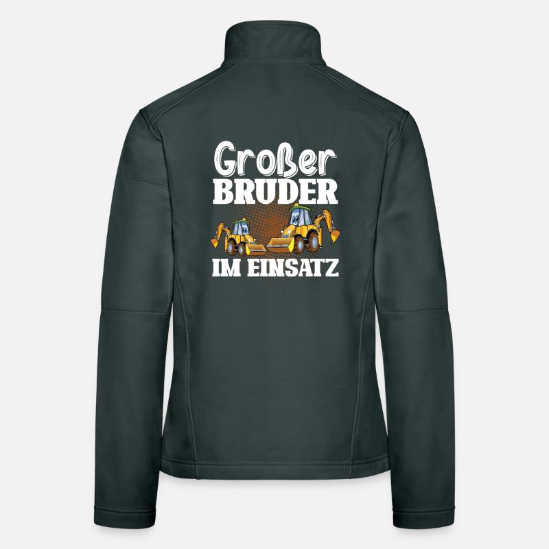 Großer Bruder Im Einsatz Bagger Frauen Softshelljacke