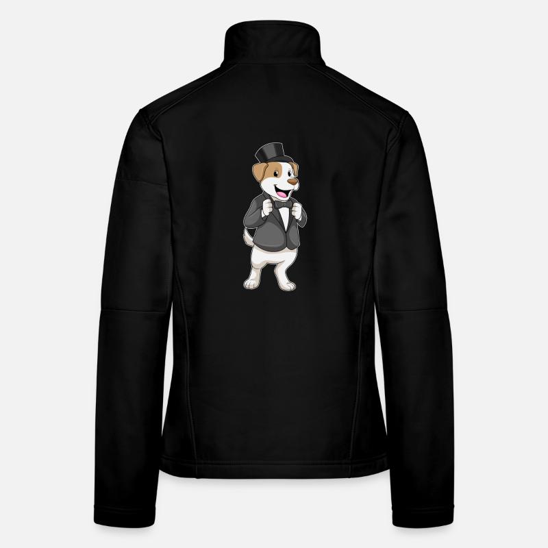 Dog Groom Jacket Wedding Women's Softshell Jacket
