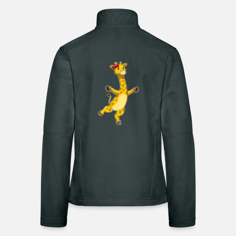 Girafe avec arc Veste en tissu softshell Femme