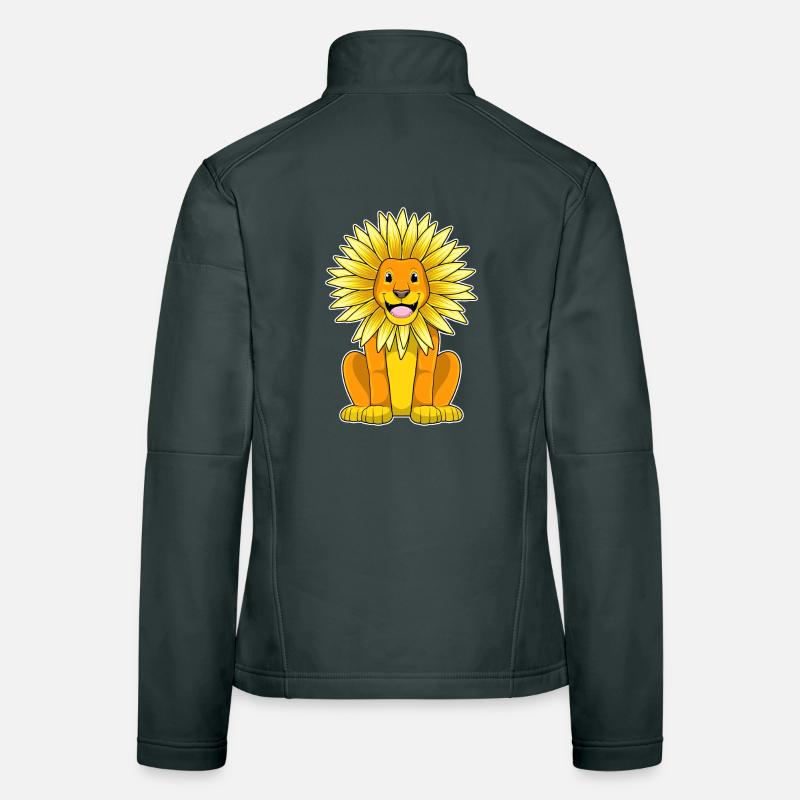Löwe Sonnenblume  Frauen Softshelljacke