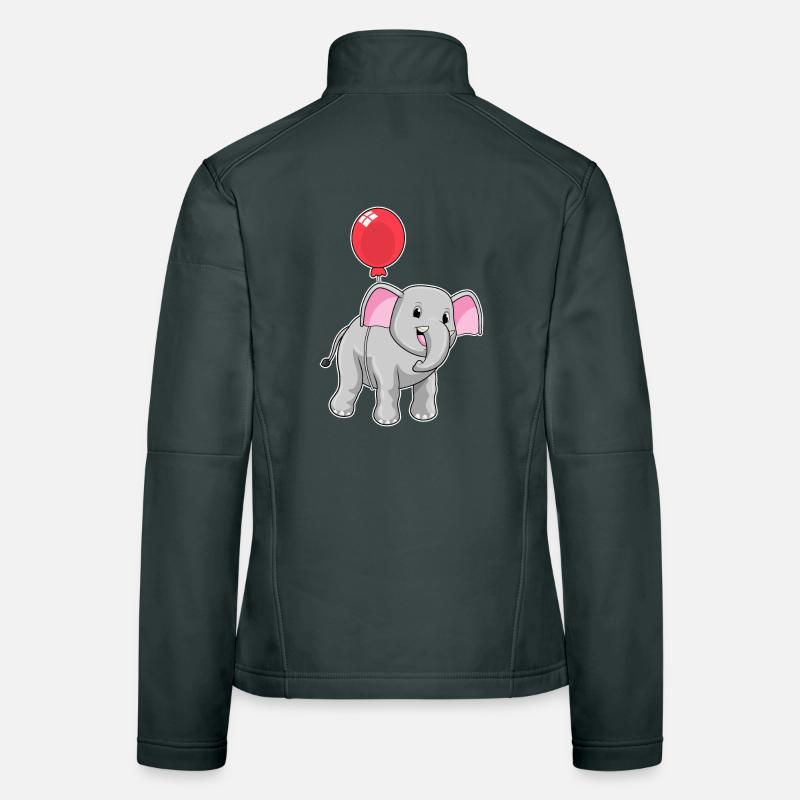 Elephant Balloon Women's Softshell Jacket