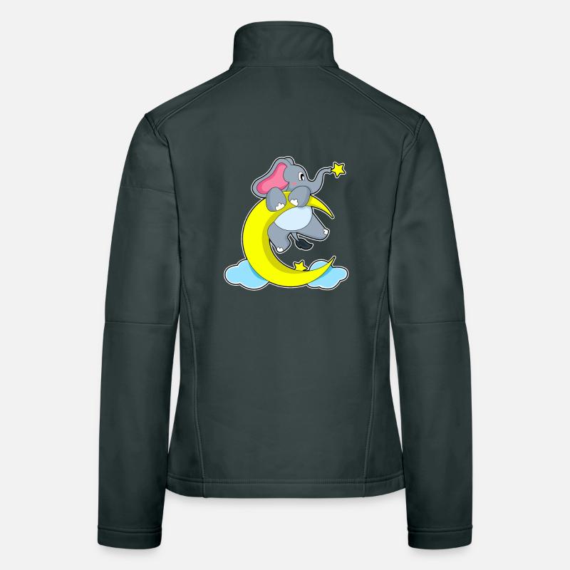Elefant Mond Frauen Softshelljacke