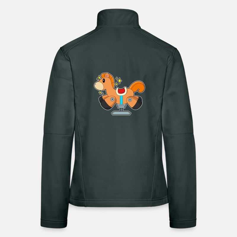 Cheval à bascule Veste en tissu softshell Femme