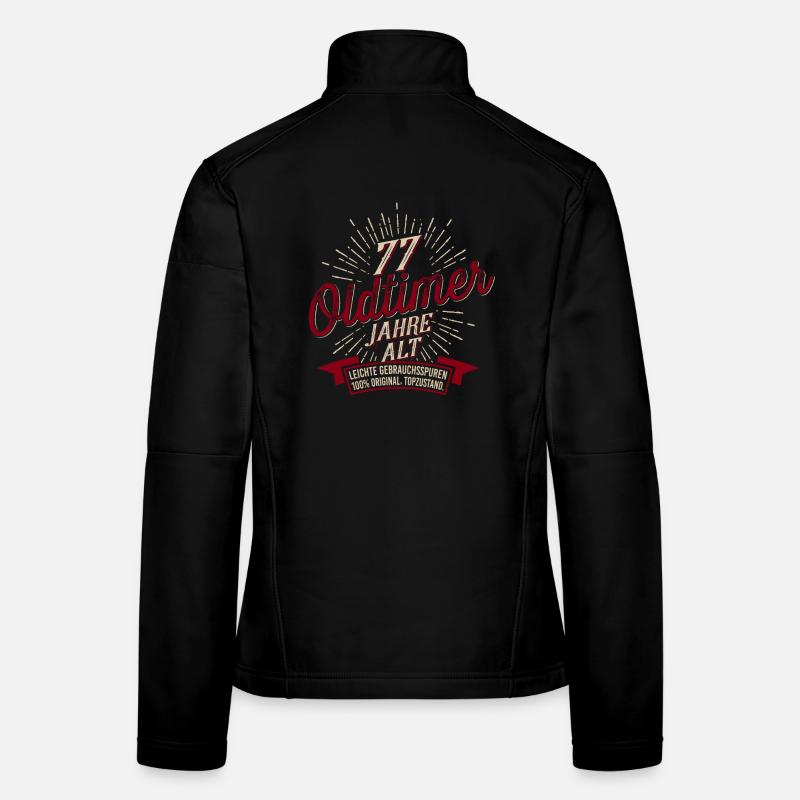 77. Geburtstag Oldtimer Frauen Softshelljacke