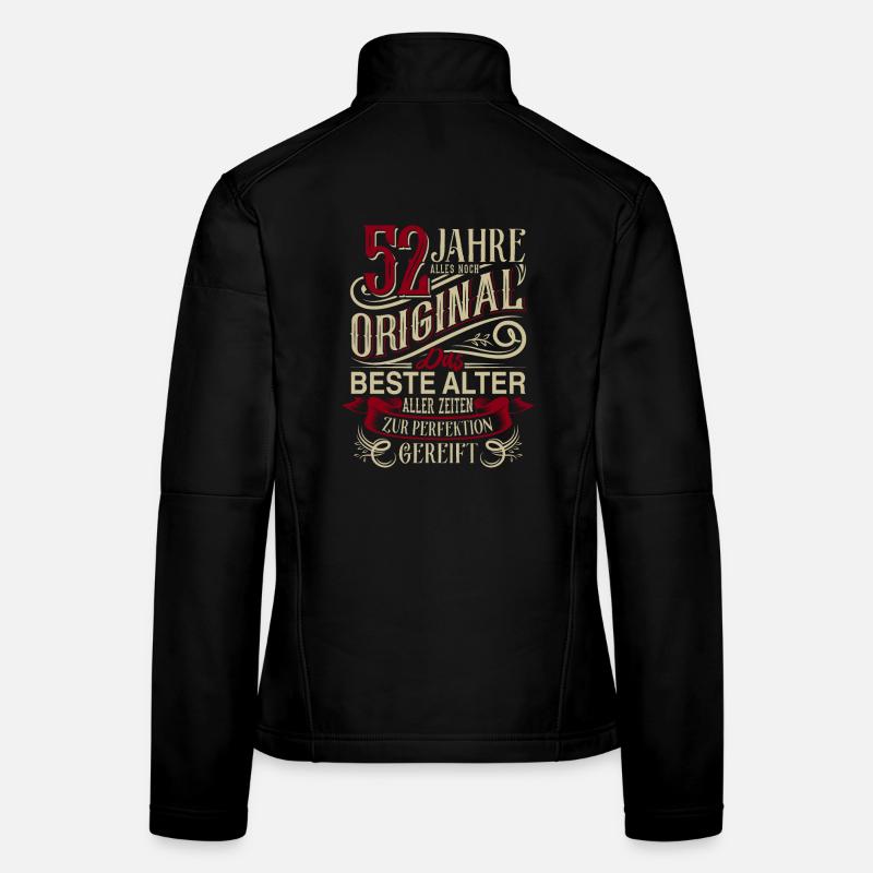 52. Geburtstag Vintage Retro Frauen Softshelljacke