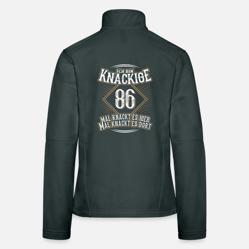 86. Geburtstag Lustig Geschenk Frauen Softshelljacke