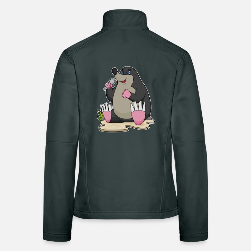 Mole Singer Chant au micro Veste en tissu softshell Femme