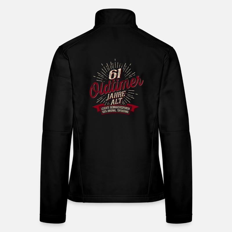 61. Geburtstag Oldtimer Frauen Softshelljacke