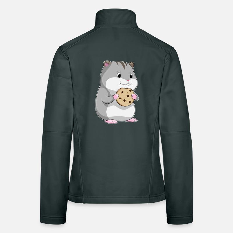 Hamster Cookie Veste en tissu softshell Femme