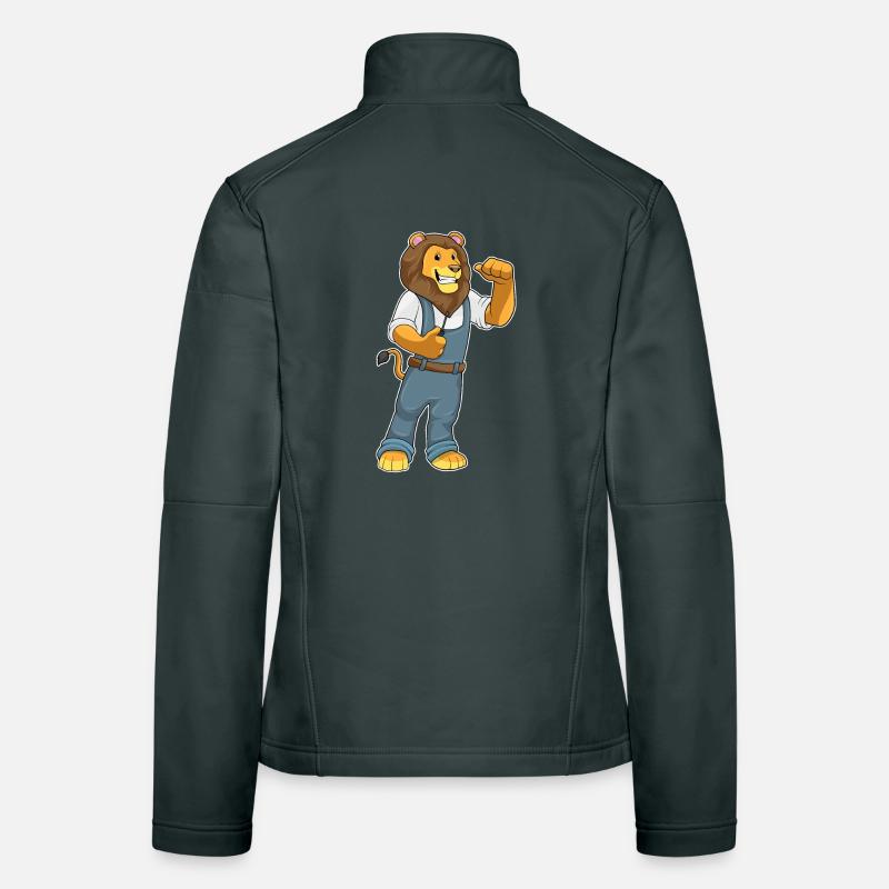 Lion Mechanic Screwdriver Workshop Women's Softshell Jacket