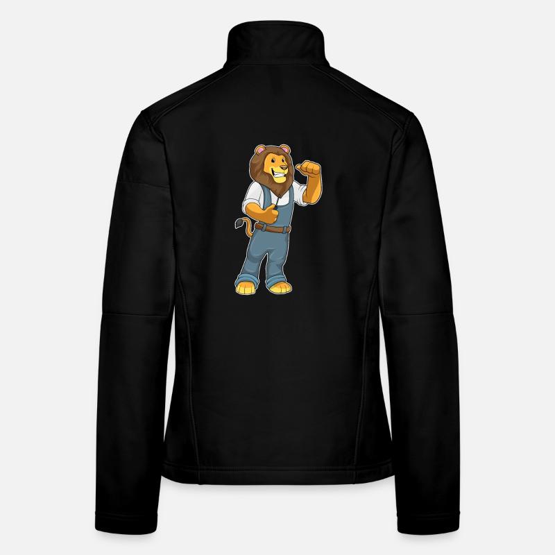 Lion Mechanic Screwdriver Workshop Women's Softshell Jacket