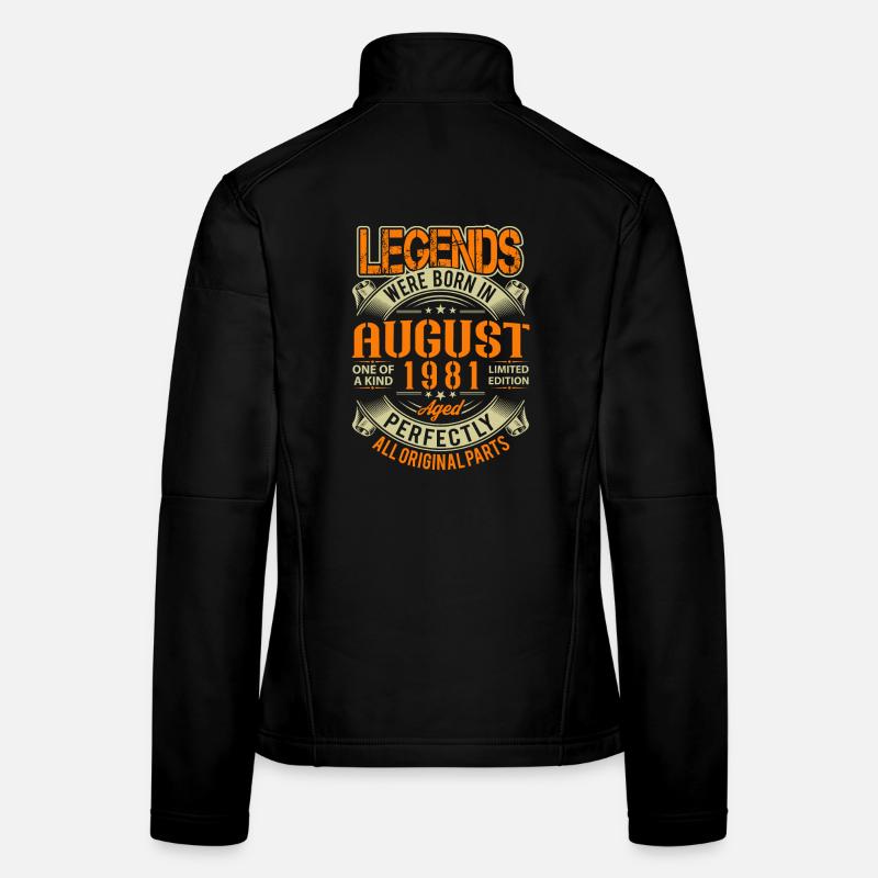 1981 August Birthday Legend Women's Softshell Jacket