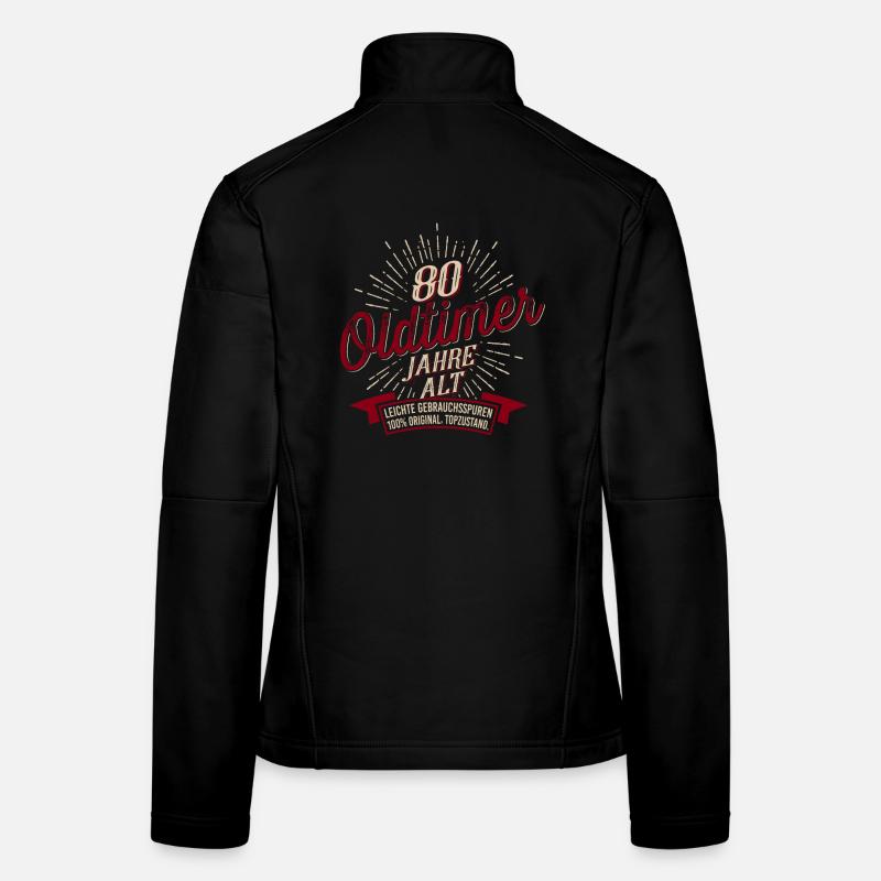 80. Geburtstag Oldtimer Frauen Softshelljacke