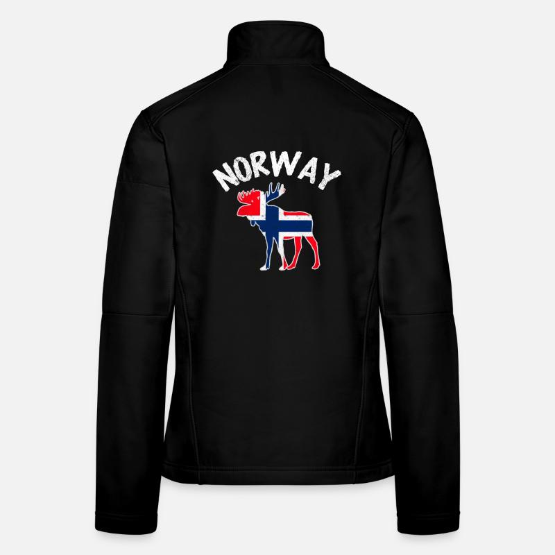 Norwegen - Frauen Softshelljacke - Schwarz