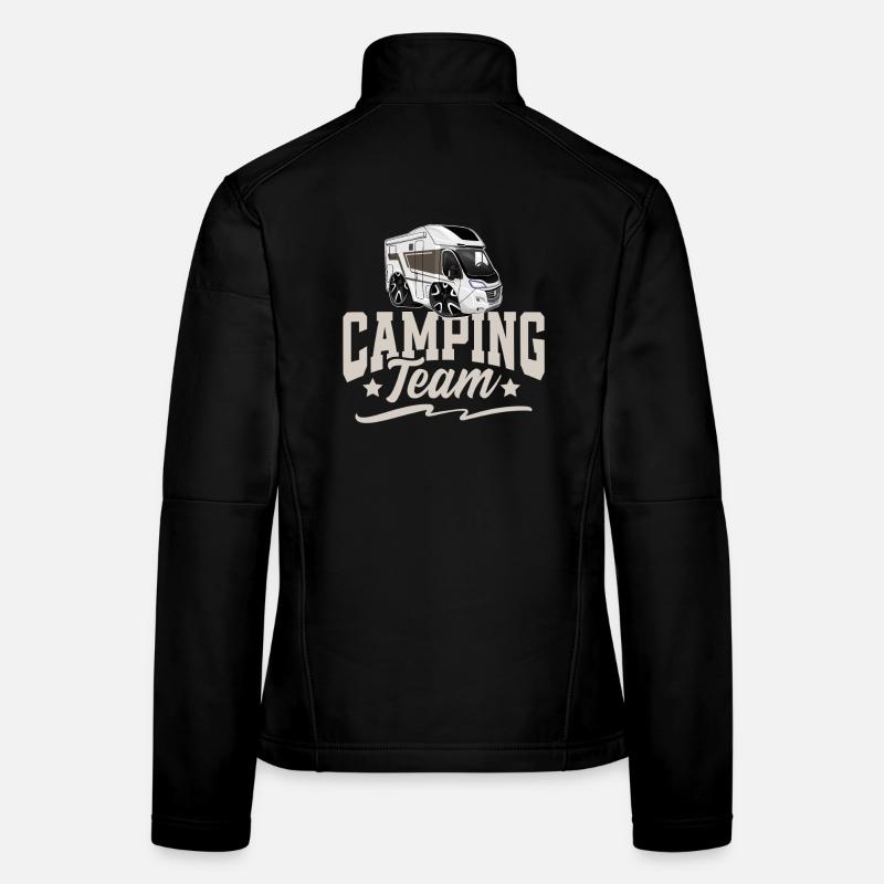Camping Team Camper Campen Women's Softshell Jacket