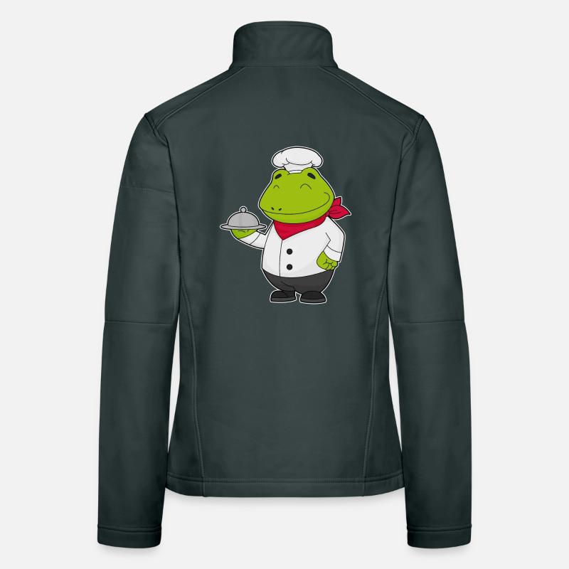 Cuisinier grenouille servant la cuisine de cloches Veste en tissu softshell Femme