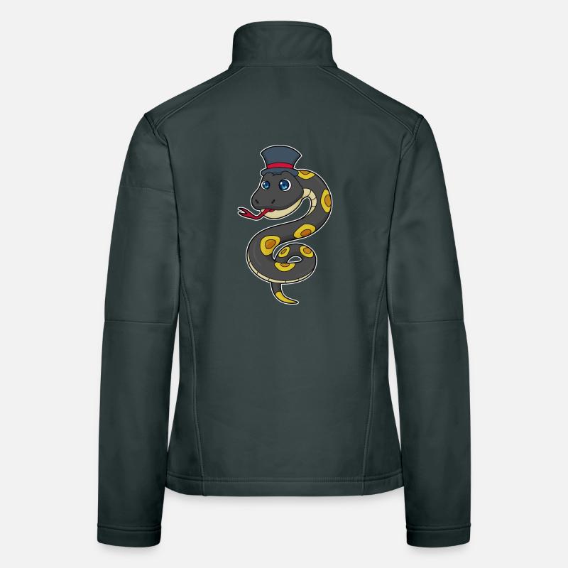 Cylindre serpent Veste en tissu softshell Femme