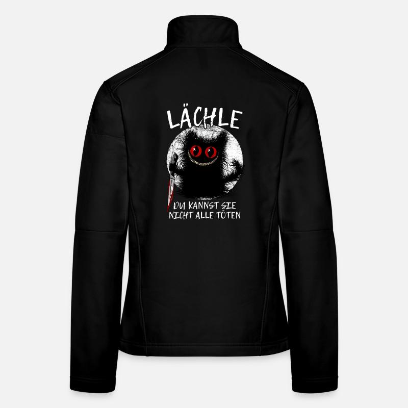 Lächle Du Kannst Sie Nicht Alle Töten Grinsekatze Frauen Softshelljacke