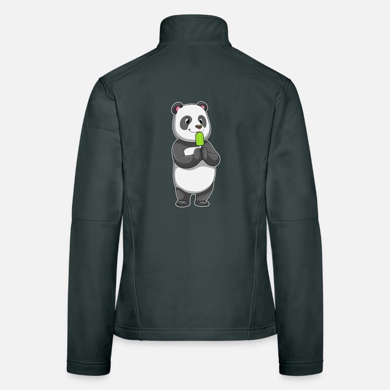 Panda Popsicles Veste en tissu softshell Femme