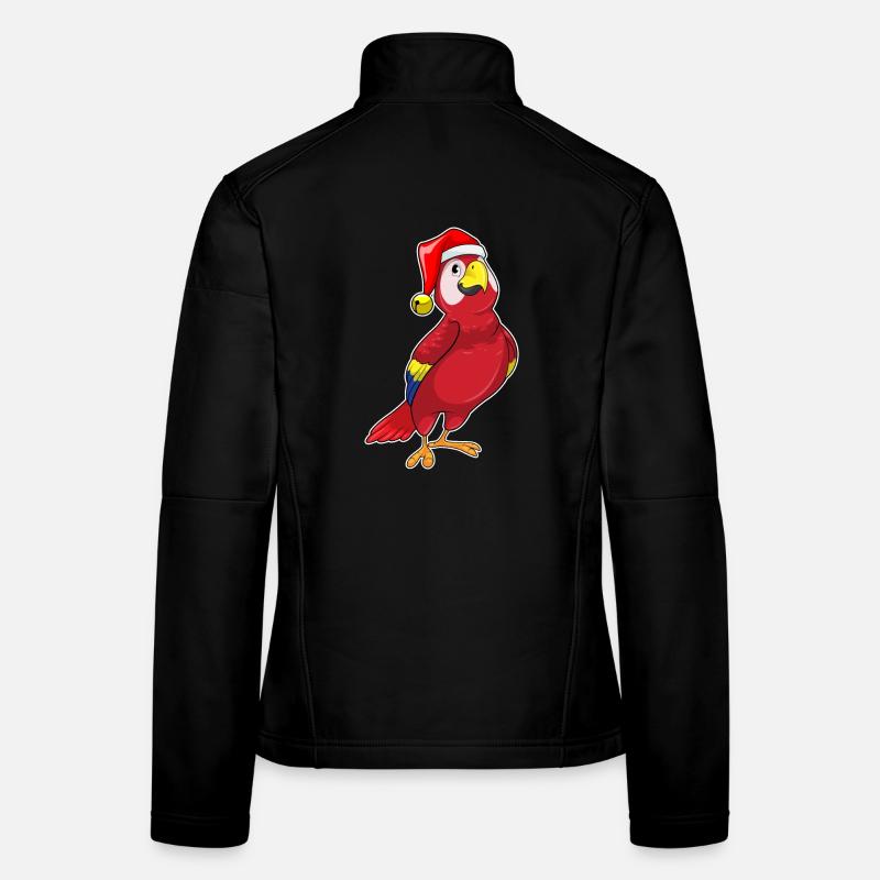 Chapeau de Noël perroquet Veste en tissu softshell Femme