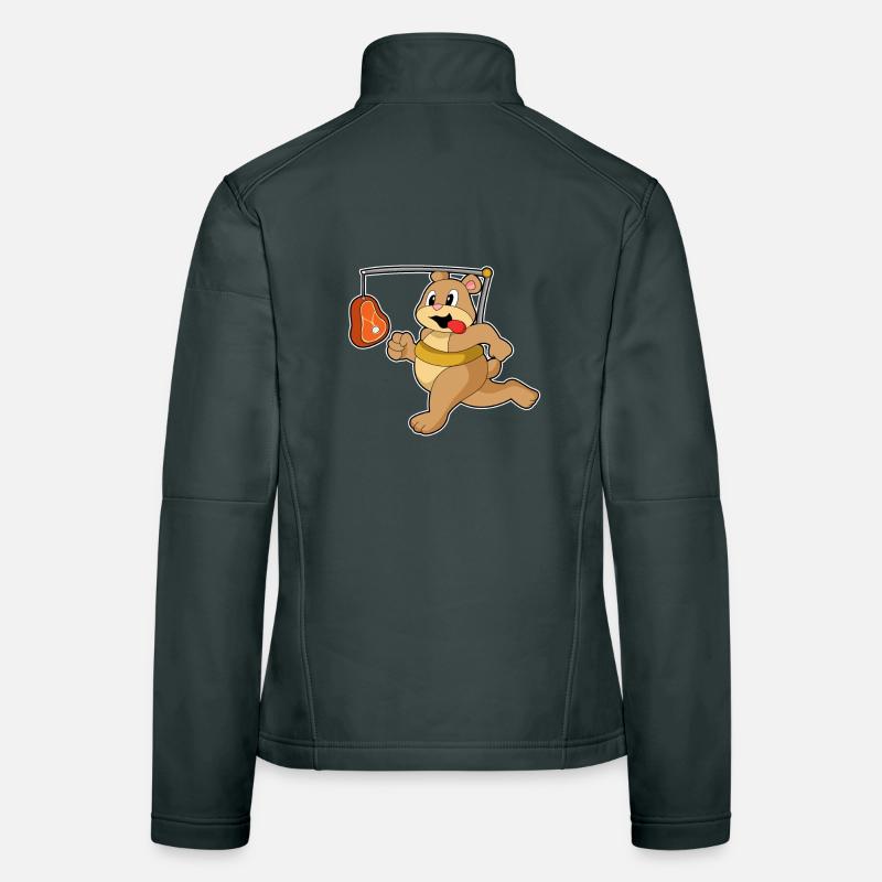 Bär Fleisch Frauen Softshelljacke