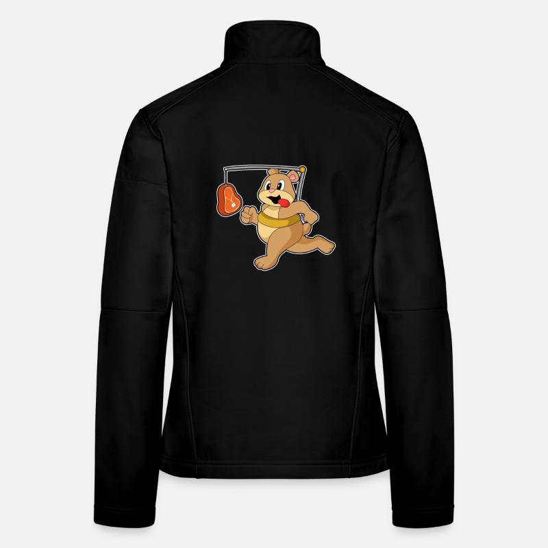Viande d’ours Veste en tissu softshell Femme