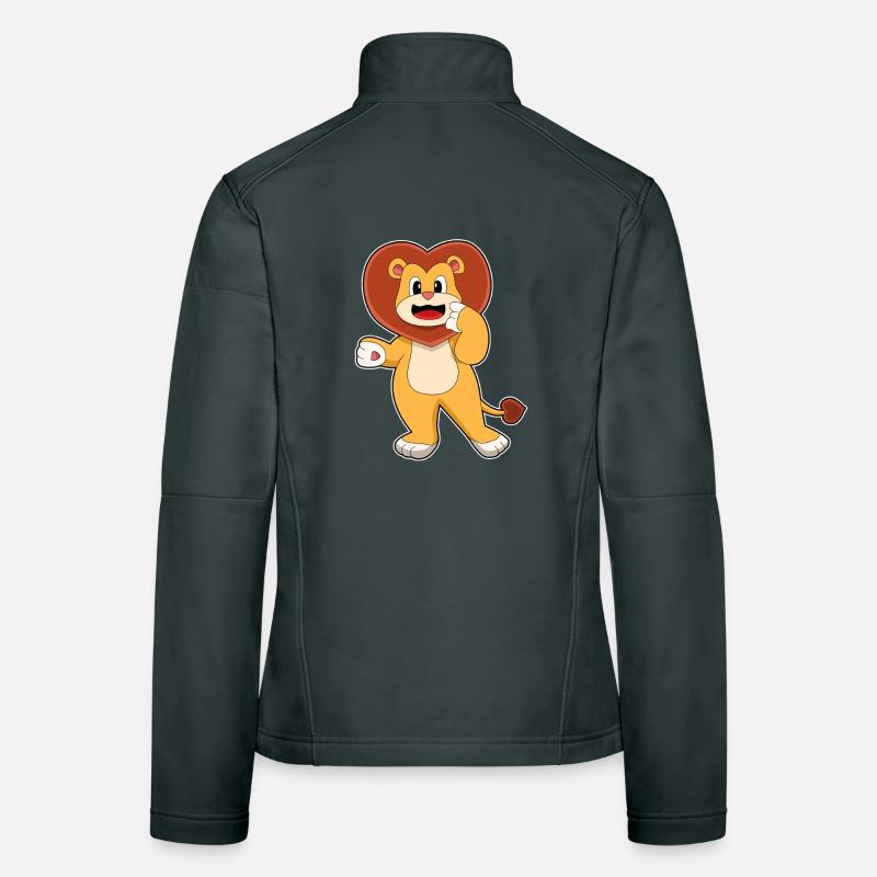 Löwe Herz Frauen Softshelljacke