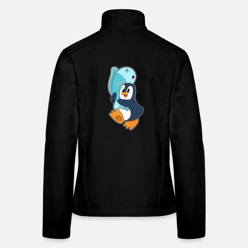 Poisson pingouin Veste en tissu softshell Femme