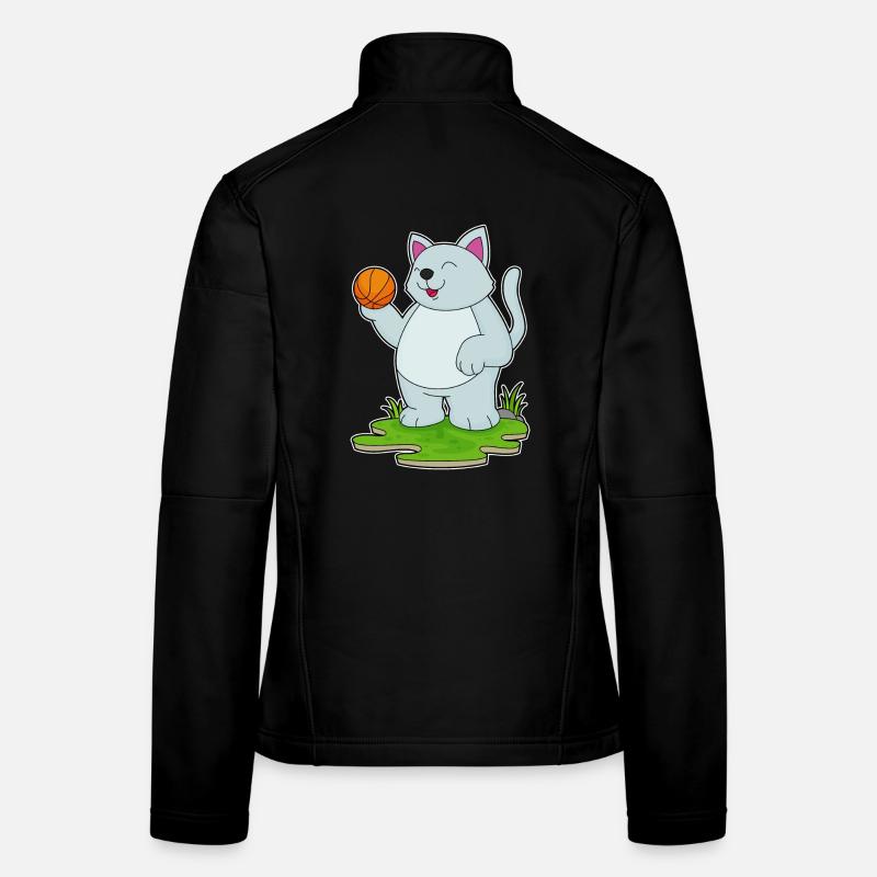 Chat Basketteur Basketteur Veste en tissu softshell Femme