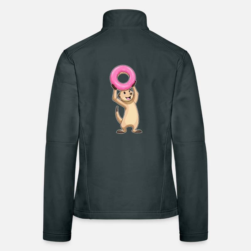 Erdmännchen Donut Frauen Softshelljacke