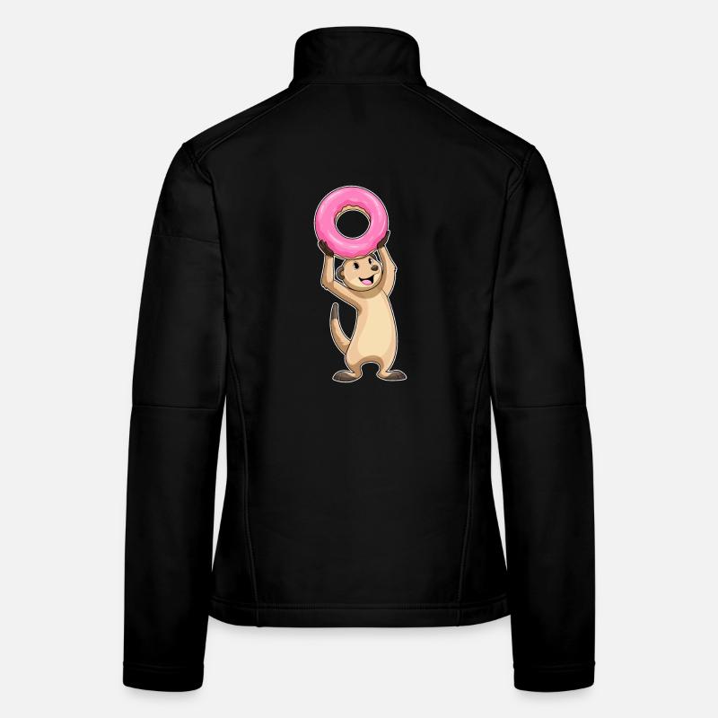 Erdmännchen Donut Frauen Softshelljacke
