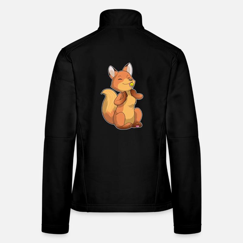 Sucette renard Veste en tissu softshell Femme