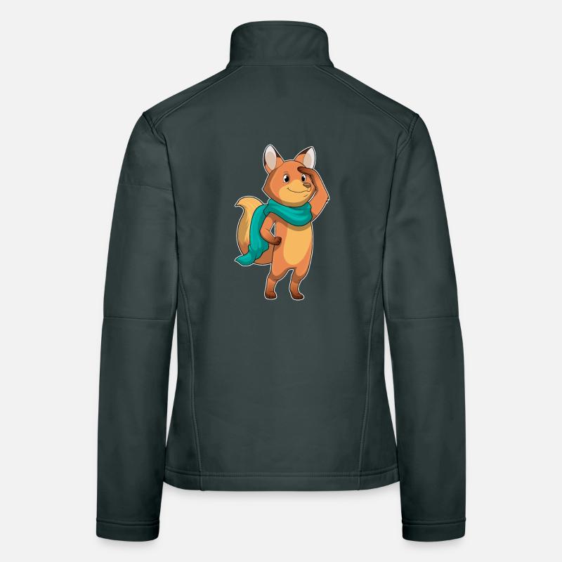 Fox Scarf Women's Softshell Jacket